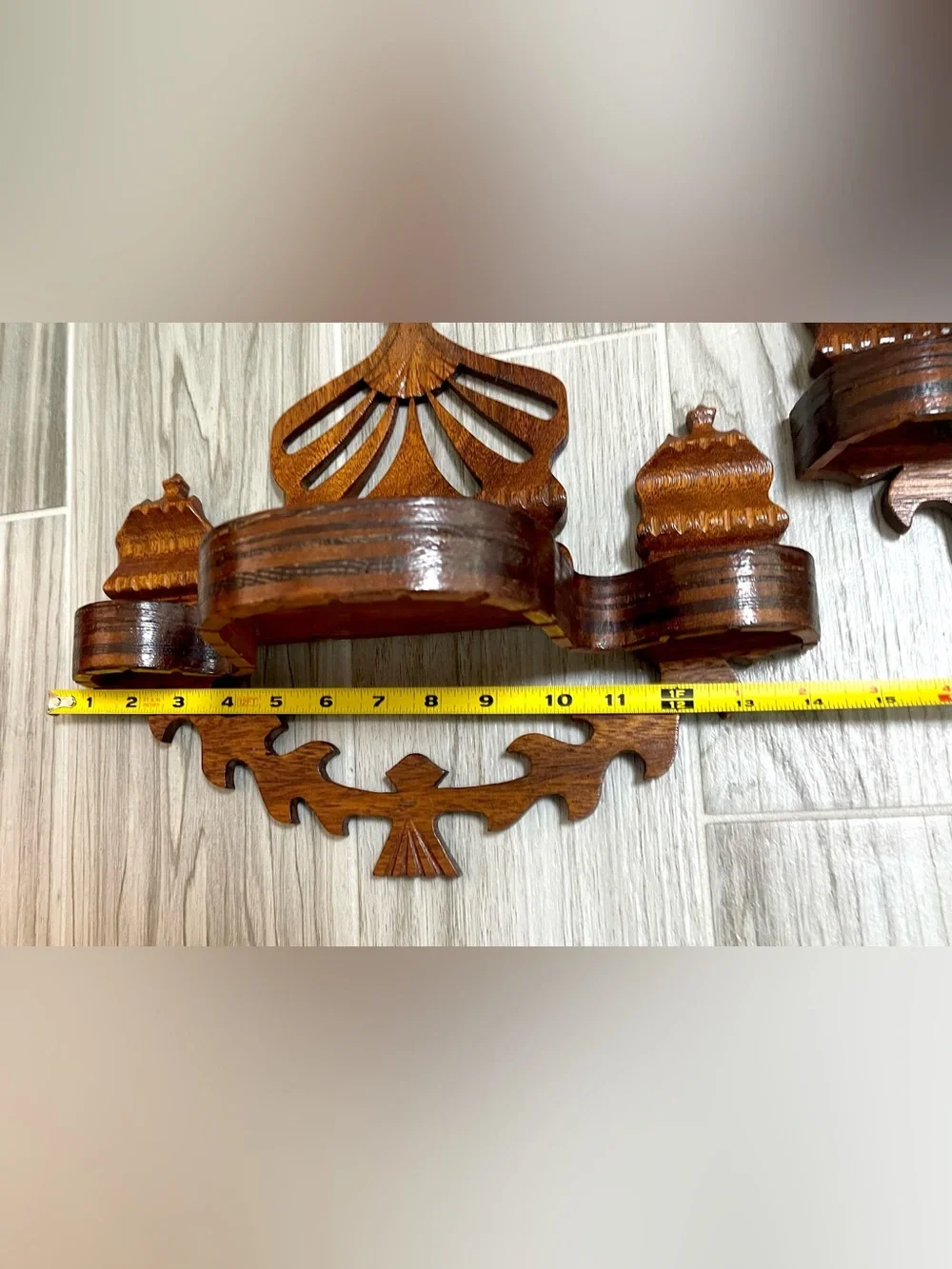 The Rare Antique (early 1900’s Handcrafted Victorian Wall Shelf/Pair of Two).